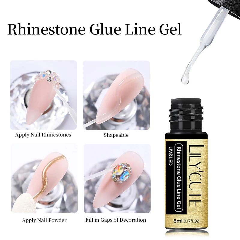LILYCUTE 7ml Top Coat Function Gel Nail Polish Semi-permanent Soak off Reinforcement Base Gel For Nails Tools Gel Varnish