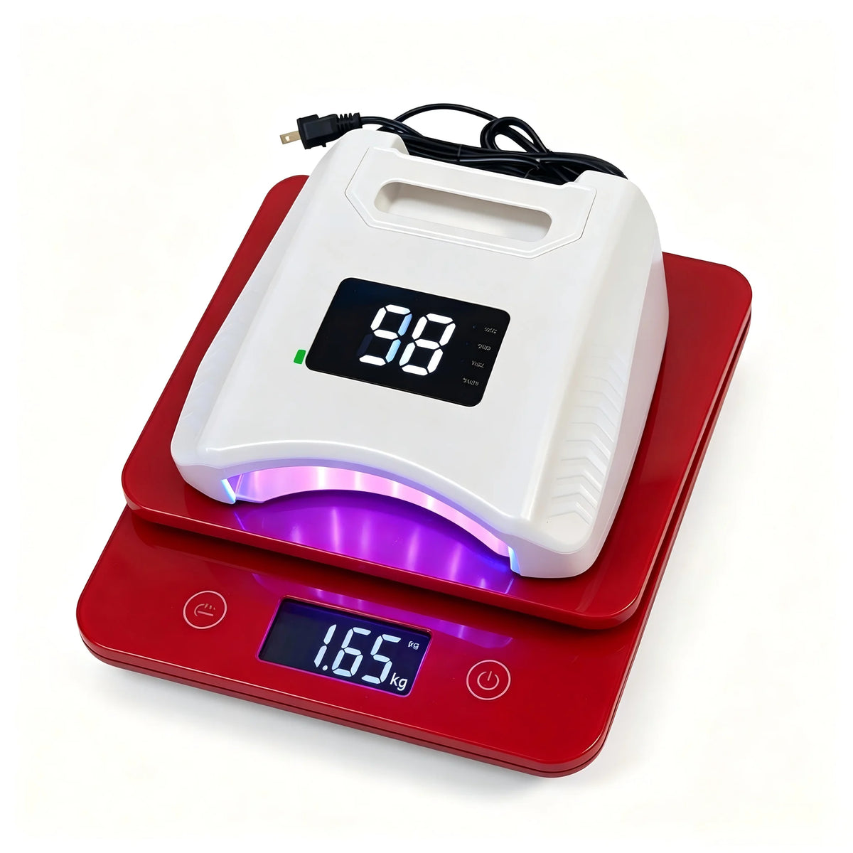 Ibelive Professional 80W Rechargeable UV LED Nail Lamp, 52pcs LED Bulbs 90S Cordless Nail Dryer for Salon Manicure
