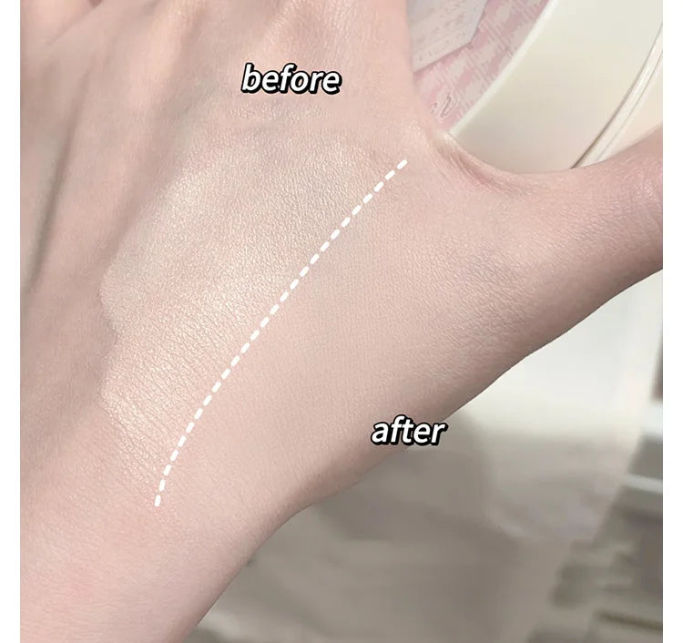 2 in 1 Double Layer Powder Cushion Clear Natural Lasting Brightening Gege Bear Makeup Concealer Loose Powder Cushion Cream