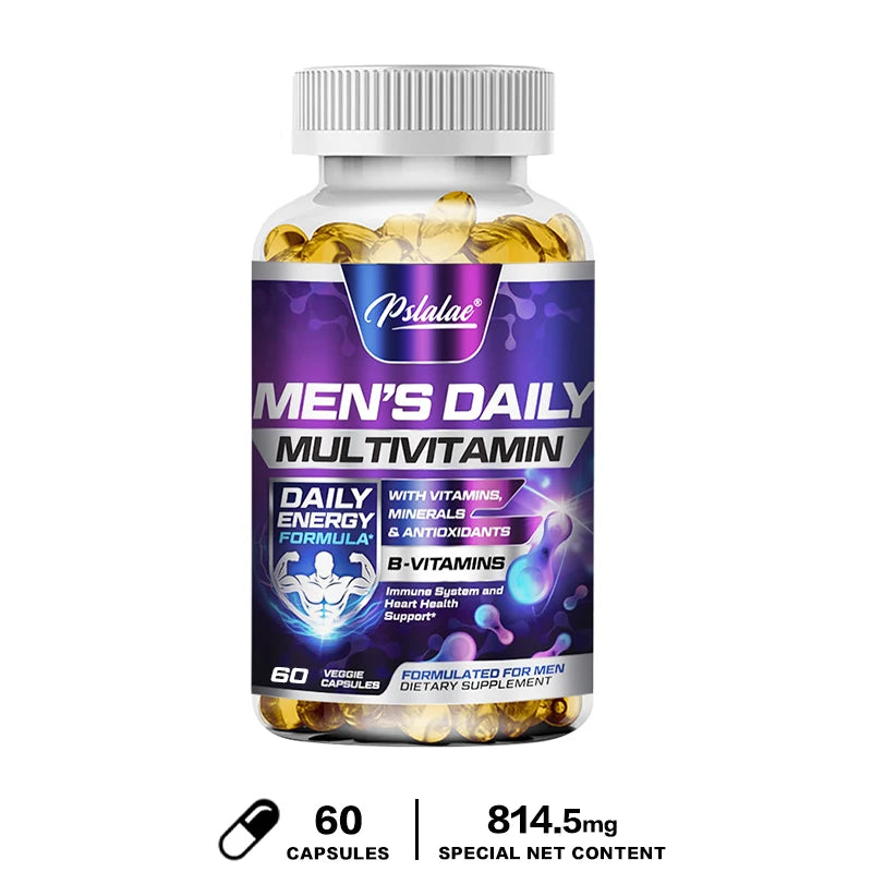 Men's Multivitamin Supplement - Provides Energy and Endurance Supports Heart, Brain Health and Vitality
