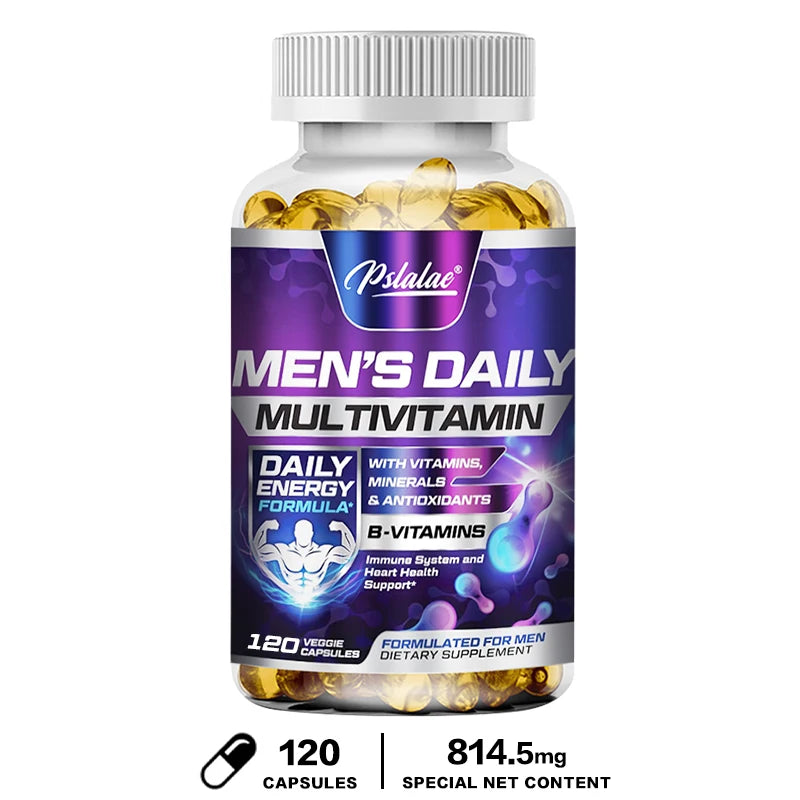 Men's Multivitamin Supplement - Provides Energy and Endurance Supports Heart, Brain Health and Vitality