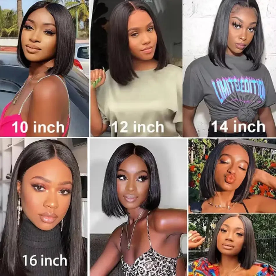 13x6 Hd Lace Frontal Straight Bob Wig Human Hair Glueless 5x5 Glueless Lace Front Wigs 13x4 Bone Straight Short Bob Wig Human Hair For Women