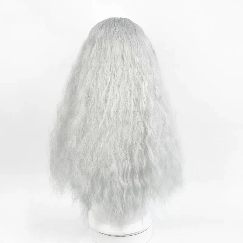 Griffith Cosplay Wig Light Grey Curly Wavy  Long Heat Resistant Synthetic Hair Wigs
