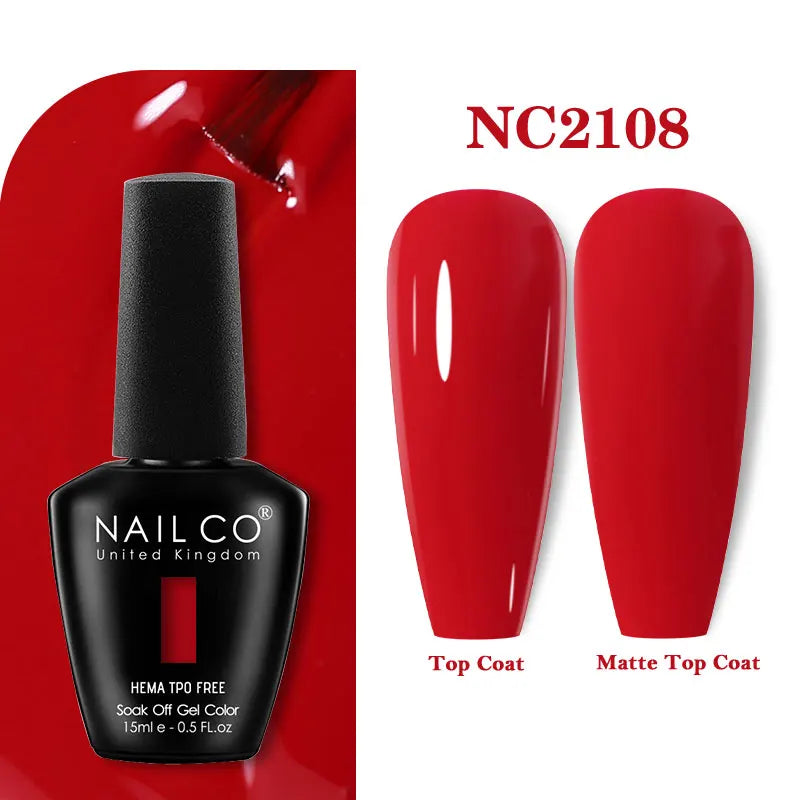 NAILCO 15ml TPO-Free Nail Gel Polish Vernis Semi Permanent Nails Art Manicure Design Hybrid Remover Gel Top Coat Ongle Gel UV