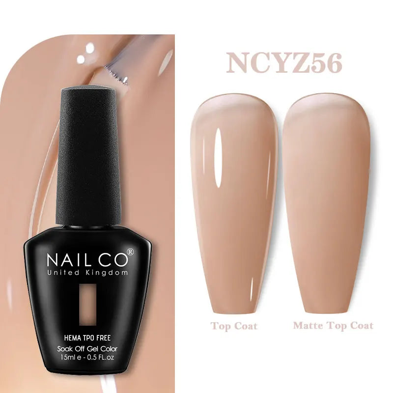 NAILCO 15ml TPO-Free Nail Gel Polish Vernis Semi Permanent Nails Art Manicure Design Hybrid Remover Gel Top Coat Ongle Gel UV