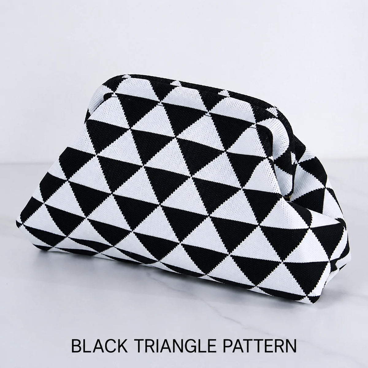 Makeup Storage Pouch Striped Geometric Cosmetic Bag Lightweight Portable Travel Toiletry Handbag For Women Organizer Purse Bags