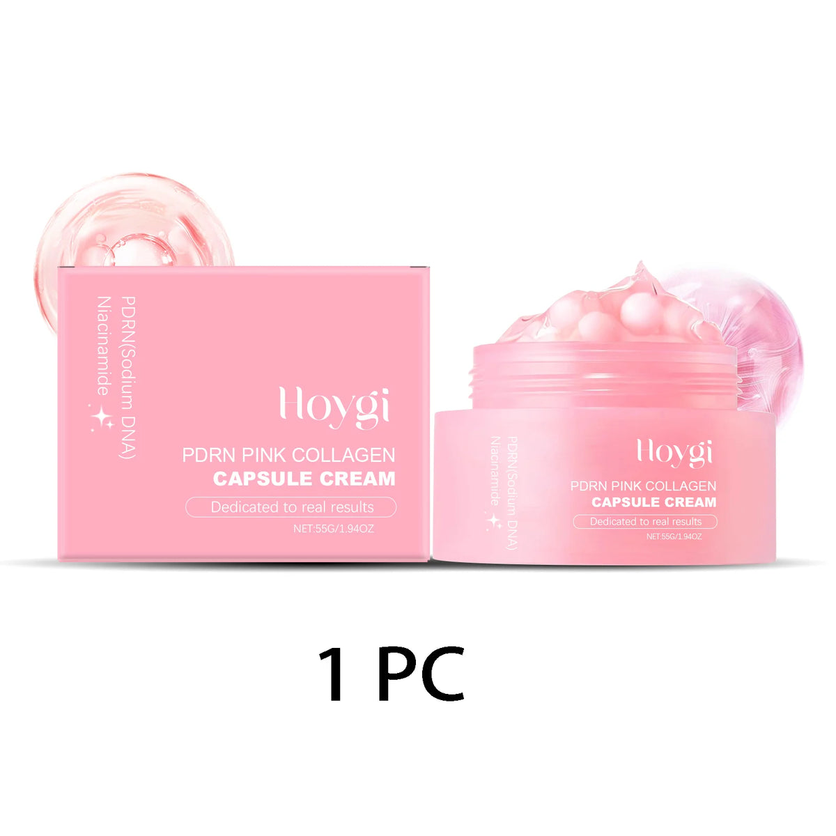 PDRN Pink Collagen Face Serum Skin Oil Control Lasting Moisturizing Facial Cream Skin Care Gel Lightweight Non-Greasy Cream