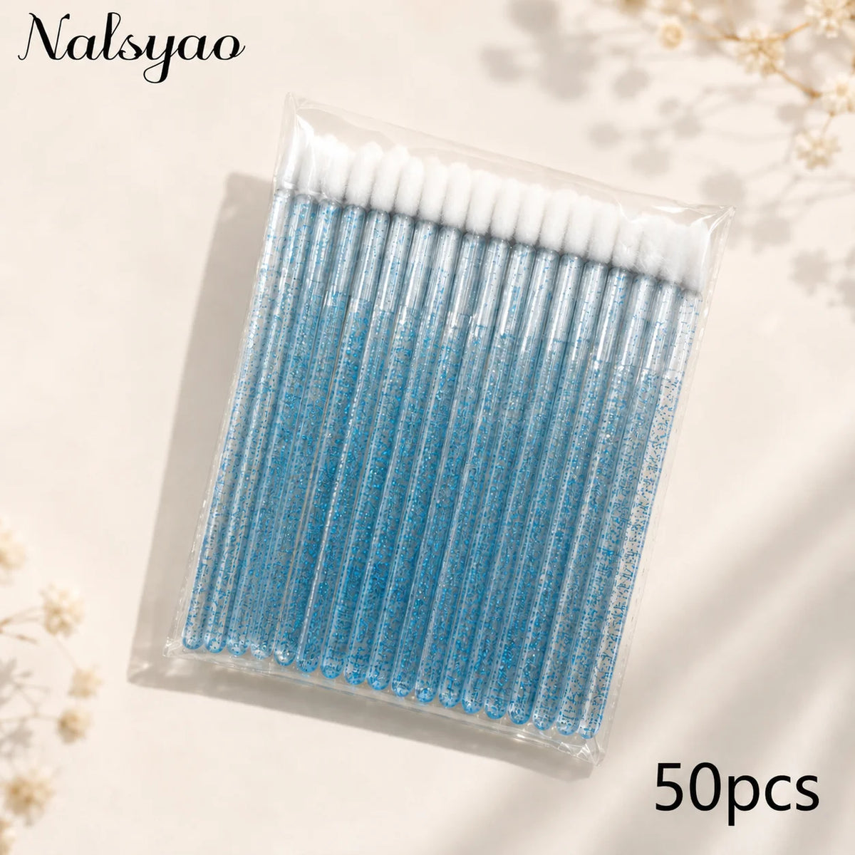 50Pcs Disposable Lip Brush Individual Lash Cleaning Mascara Applicator Makeup Brushes for Eyelash Extension Removal