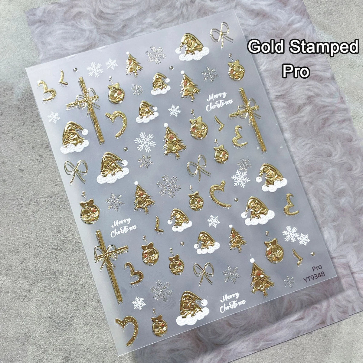 Christmas Wreath Snowman Xmas Tree Bowknot Snowflakes Gingerbread Man Bear Star Bell Apple Nail Art Charms Stickers Phone Decals