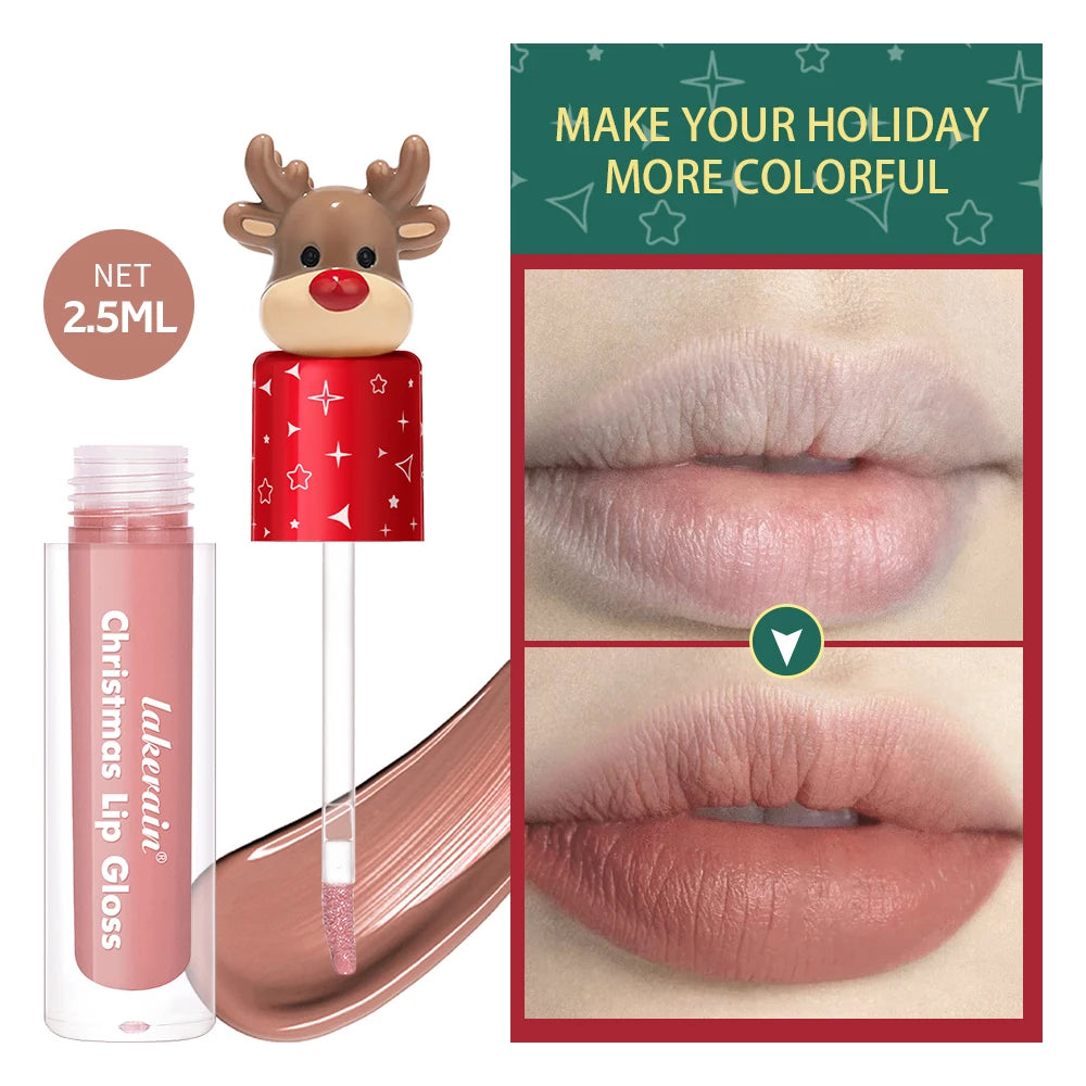 Christmas Gift 6Pcs Lip Gloss Set With Gift Bag Velvet Matte Waterproof Long Lasting Lip Tint Colorful Lip Makeup Cosmetic