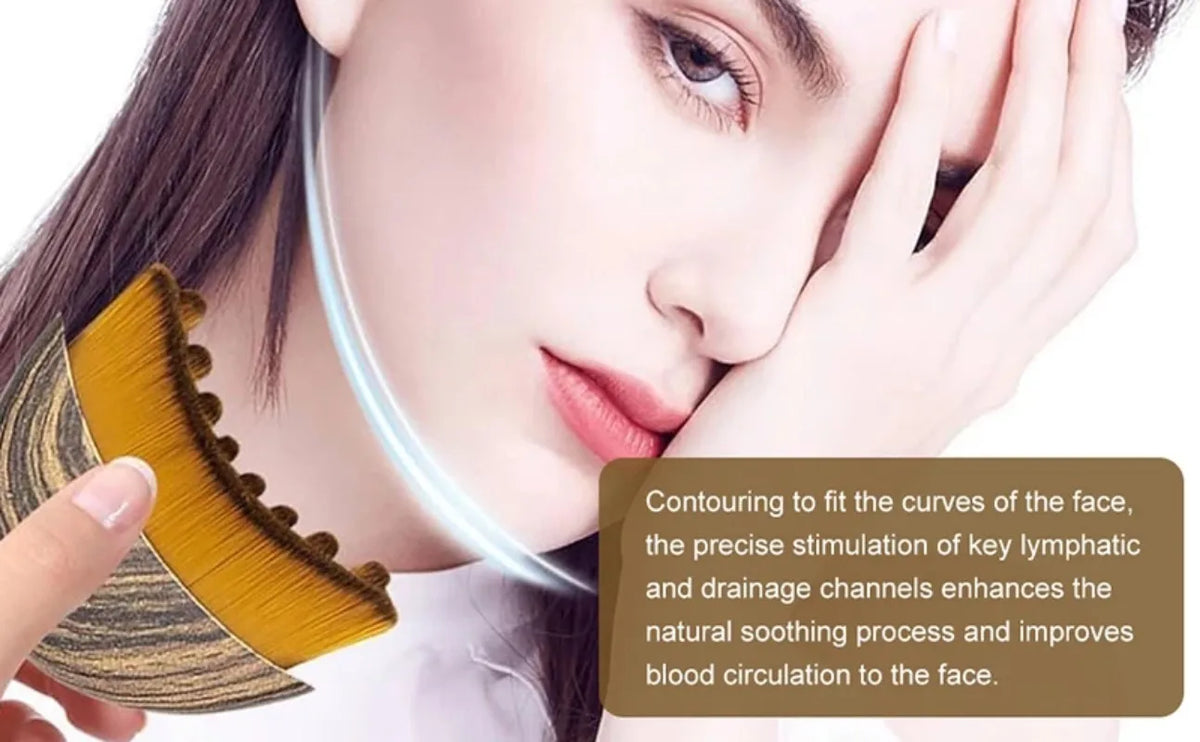 Contour Face Brushes 1Pc Lymphatic Drainage Massager Facial Massager Face Chin Skin Sculpting Tool for Face Ergonomically Makeup