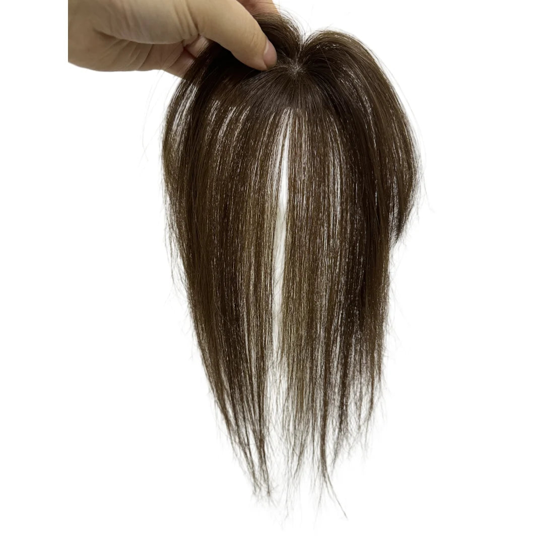 3D Full Coverage Human Hair Bangs Clips in Hairpieces for Women Wispy Bangs Hair Extensions for Thining Hair Daily Wear