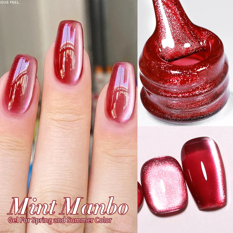 BORN PRETTY Water Light Cat Magnetic Gel Nail Polish Nude Milk White Jelly Color Semi Permanent Soak Off UV LED Gel Varnish DIY