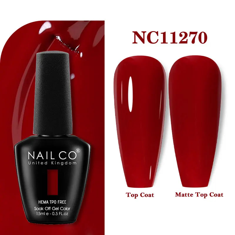 NAILCO 15ml TPO-Free Nail Gel Polish Vernis Semi Permanent Nails Art Manicure Design Hybrid Remover Gel Top Coat Ongle Gel UV
