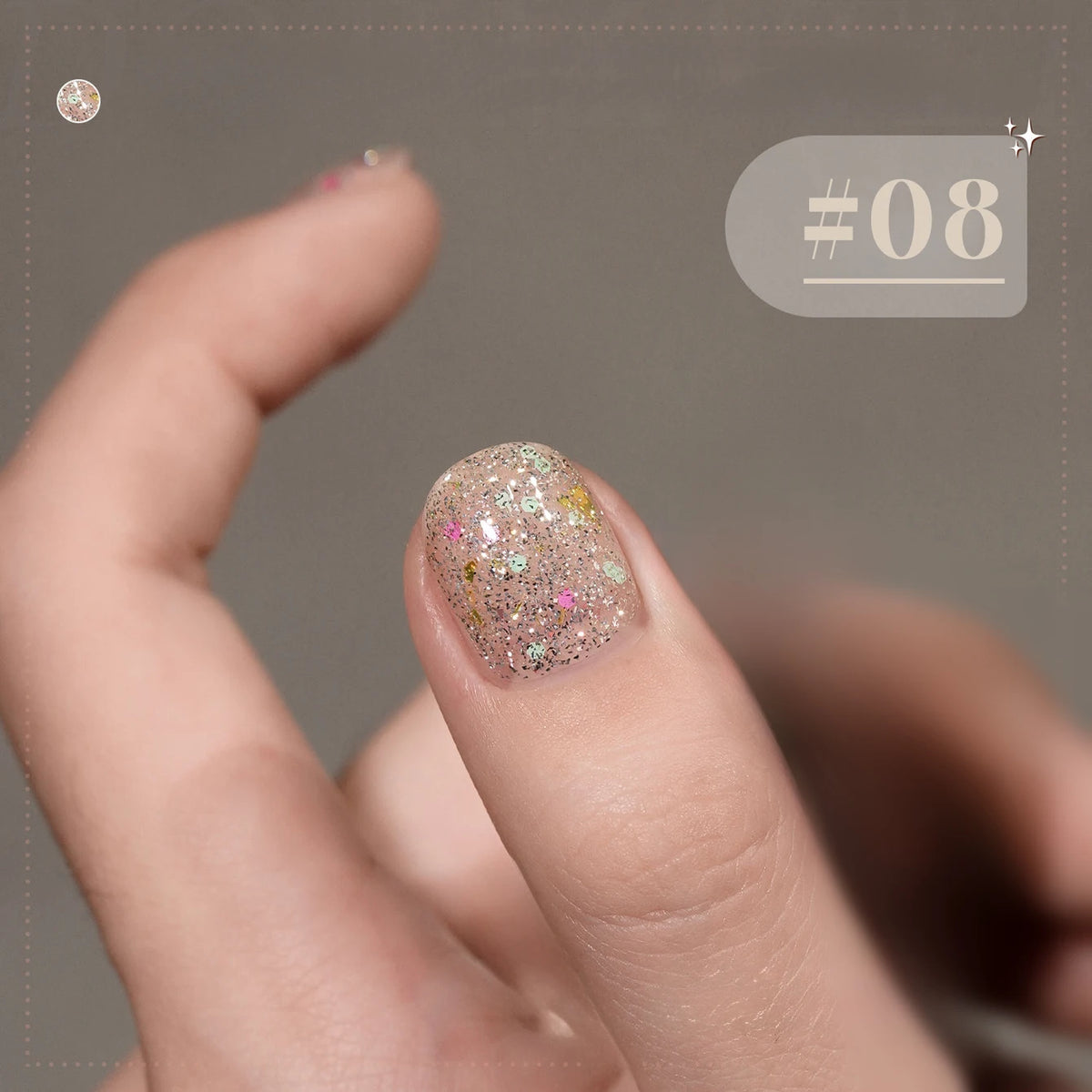 MIANEL 10ml 1-12pcs Christmas Nails Gold Sequins Nail Polish Gel Vernis Semi Permanent Nail Art Soak Off LED UV Nail Polish Gel