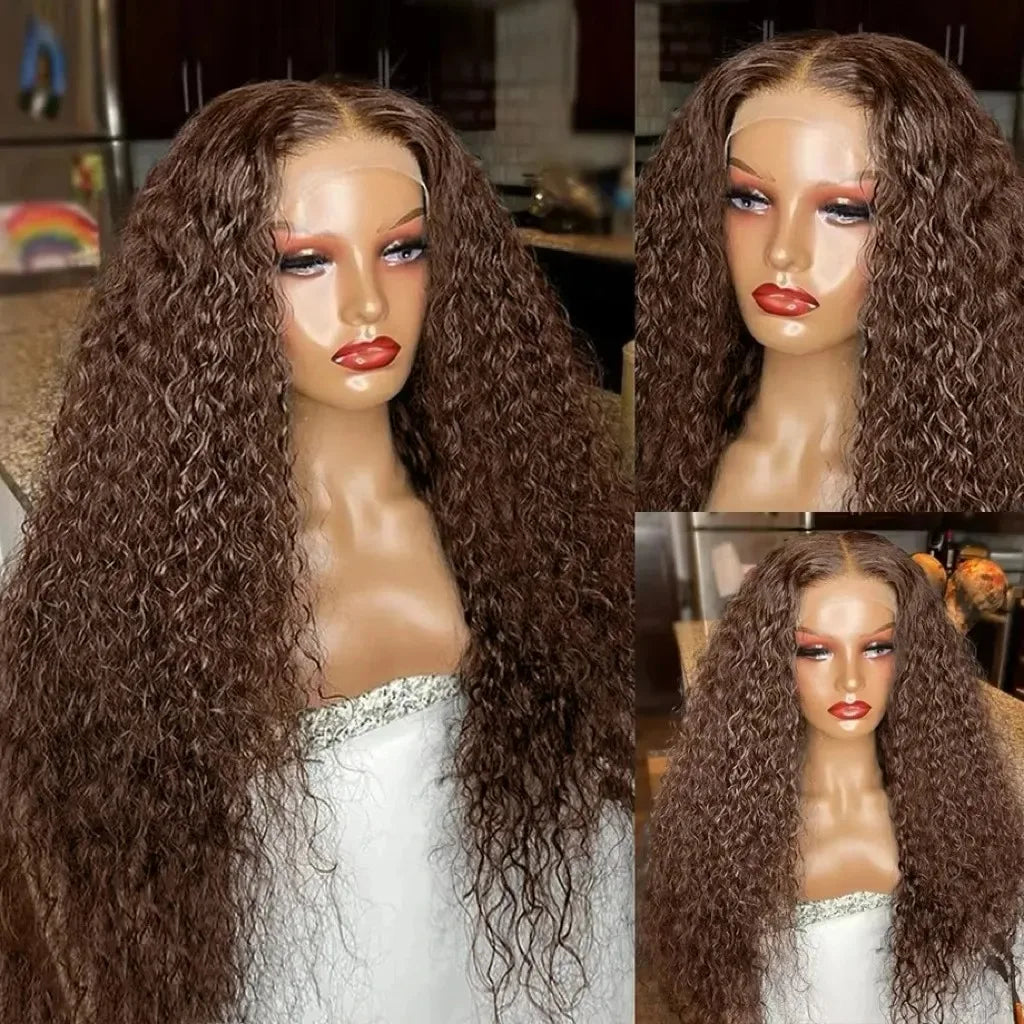 Navy Blue Light Pink Deep Wave Lace Front Wigs Free Part Long Curl Wavy Heat Fiber Synthetic Wig Makeup Cosplay Black Women Use