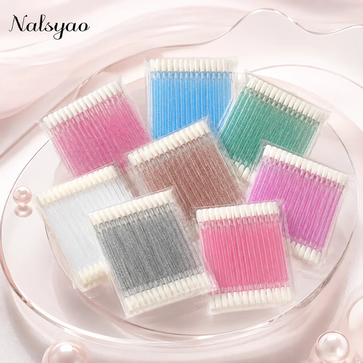50Pcs Disposable Lip Brush Individual Lash Cleaning Mascara Applicator Makeup Brushes for Eyelash Extension Removal