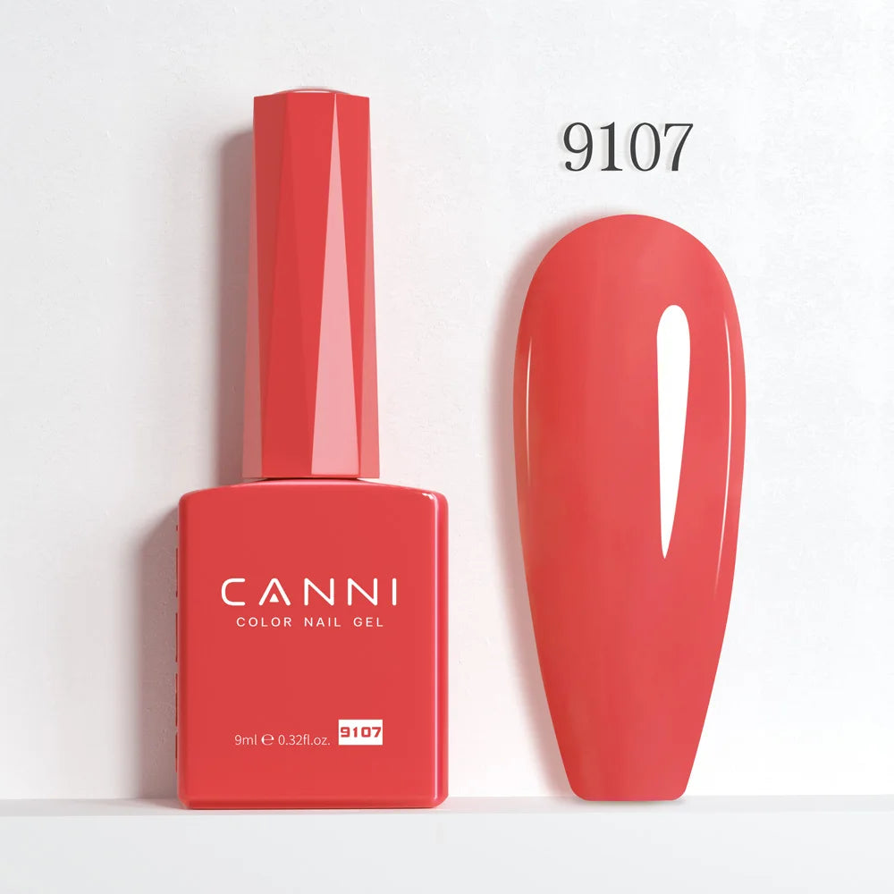 CANNI Christmas Color Gel Polish 9ml Hema Free TPO Free Nail Gel Polish Winter Colors Semi Permanent Gel Super Texture Brush