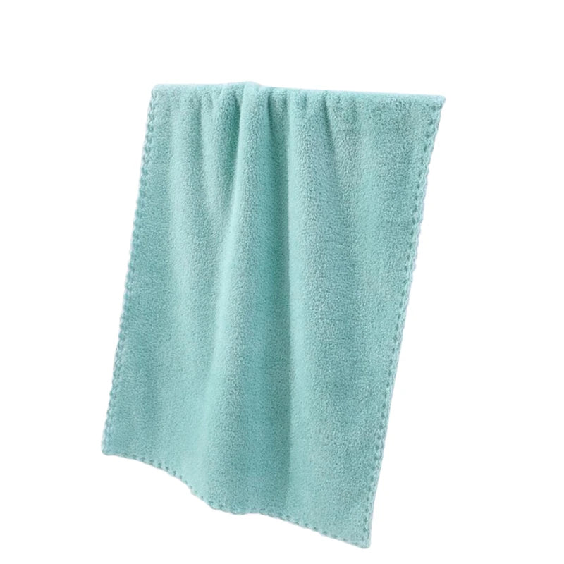 Soft Towel Bath Washing Cleaning Swimming Bathing Tools Dry Hair Water Absorbent Double-Sided Coral Velvet Microfiber Towel