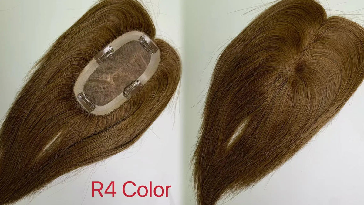 MONO Base Hair Toppers 3*5inch Women Toupee Invisible Free Part Hair Toppers Hair Extension