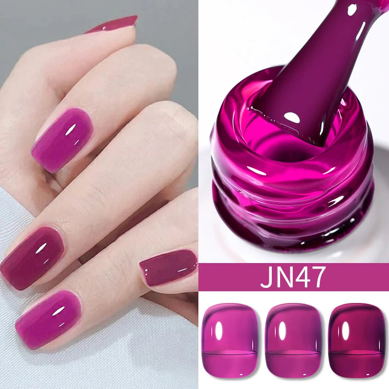 BORN PRETTY Water Light Cat Magnetic Gel Nail Polish Nude Milk White Jelly Color Semi Permanent Soak Off UV LED Gel Varnish DIY