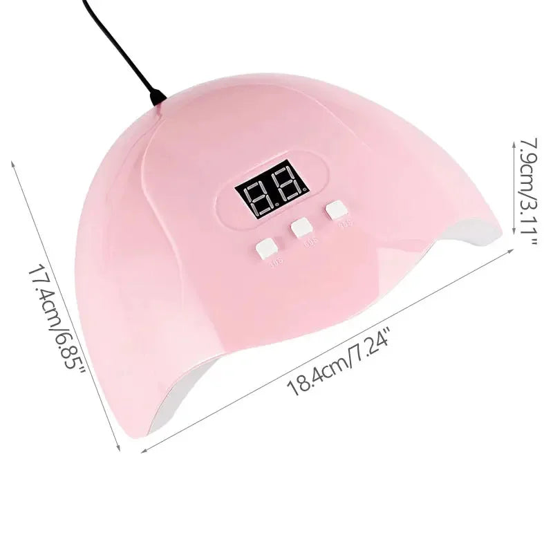 Hot Nail Dryer Machine Portable USB Cable Home Use Nail Lamp For Drying Curing Nails Varnish with 18pcs Beads UV LED Lamp
