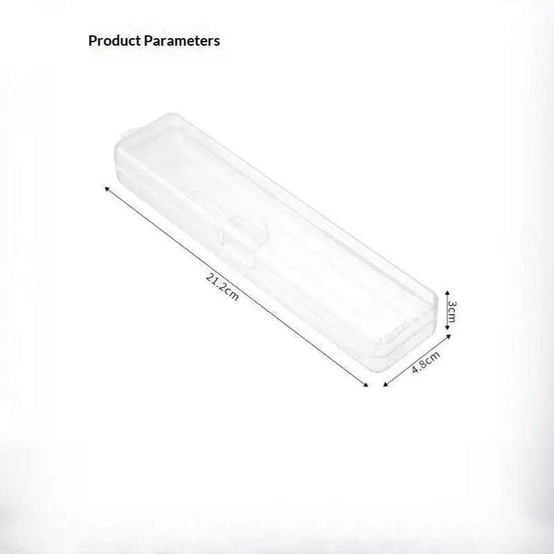 3PCS Transparent Makeup Brush Organizer CaseTravel Cosmetic Brush Storage Box Dustproof Snap-Close Holder With Hanging Loop