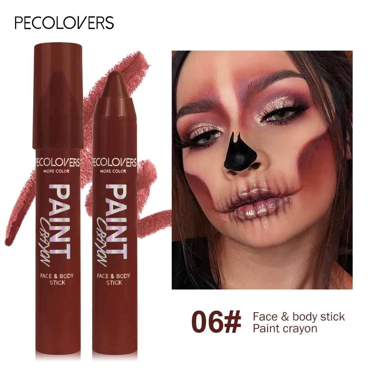 Face & Body Paint Sticks Body Paint Glow in The Dark Under UV Lights Face Painting Crayon Sticks Party Halloween Makeup