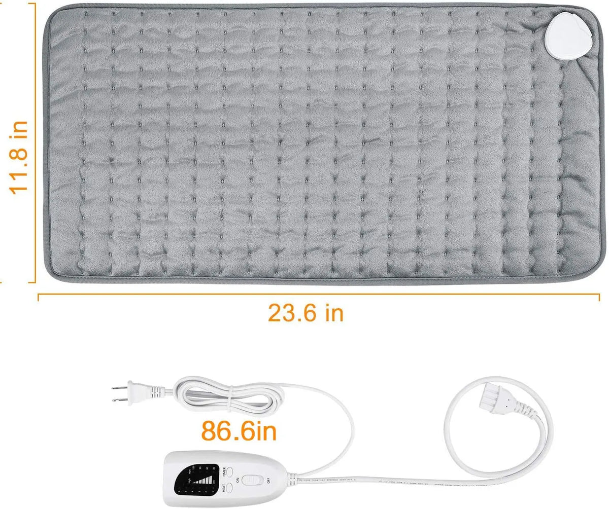 Electric Heating Pad Shoulder Back Leg Pain Relief Physiotherapy Winter Heater Timed Temperature Control Heating Blanket Mat
