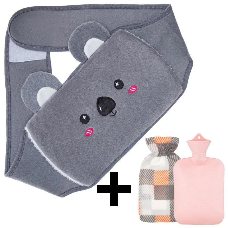 3Pcs Hot Water Bag Waist Cover Belt Stomach Abdominal Warming Band Warm Waist Cover Belt for Neck Hand with Hot Water Bottle Bag