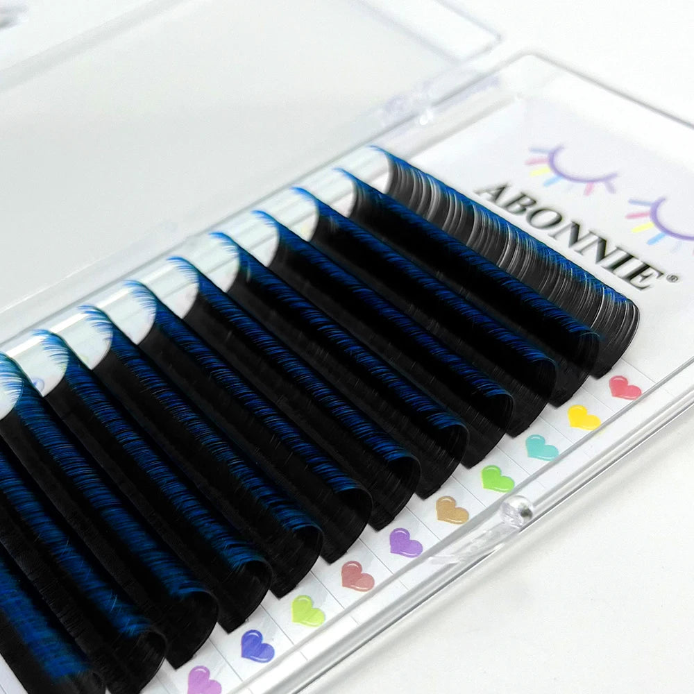 ABONNIE Wine Red Color Eyelash Extension Premium Cashmere Burgundy Lashes Individual Mink False Eyelashes