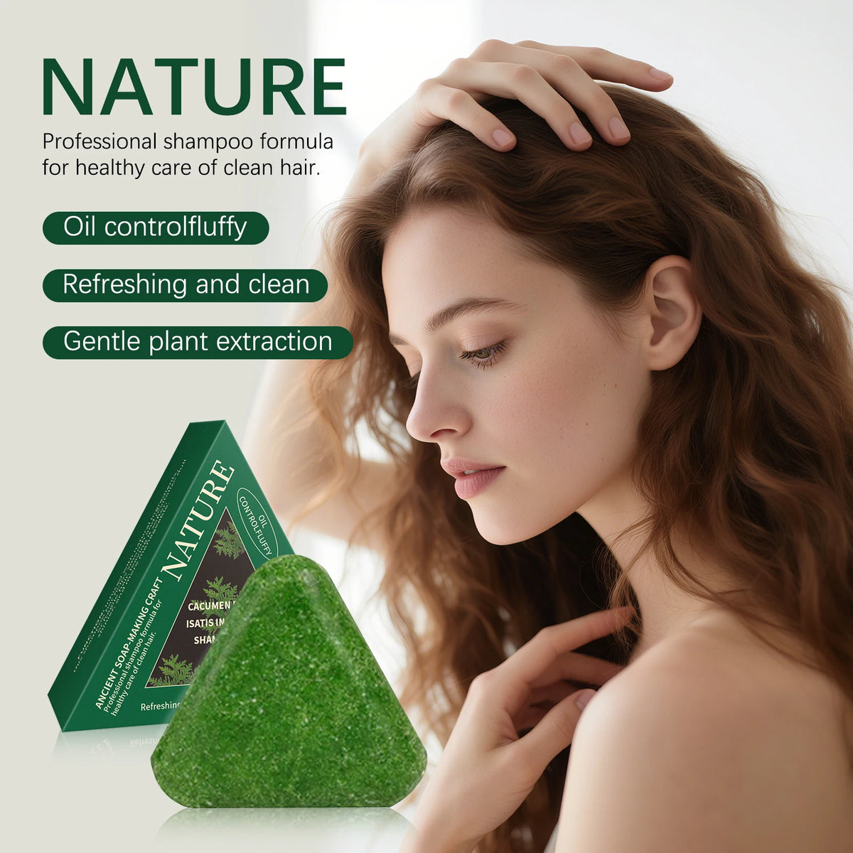 Polygonum Multiflorum Soap Smooth Nourishing Hair Cleaning Natural Plant Extract Repair Damaged Frizz Soft Silky Moisturizing