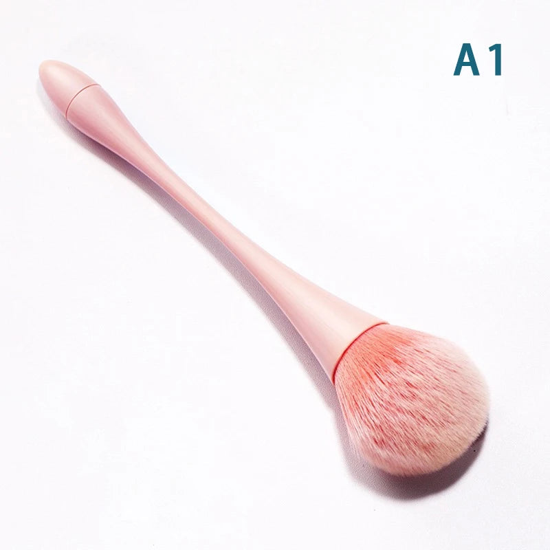【A】Dust Cleaning Nail Brush Manicure Nail Art Brush Big Head Flower Powder Blush Brush Salon Makeup Beauty Nail Accessories Tool