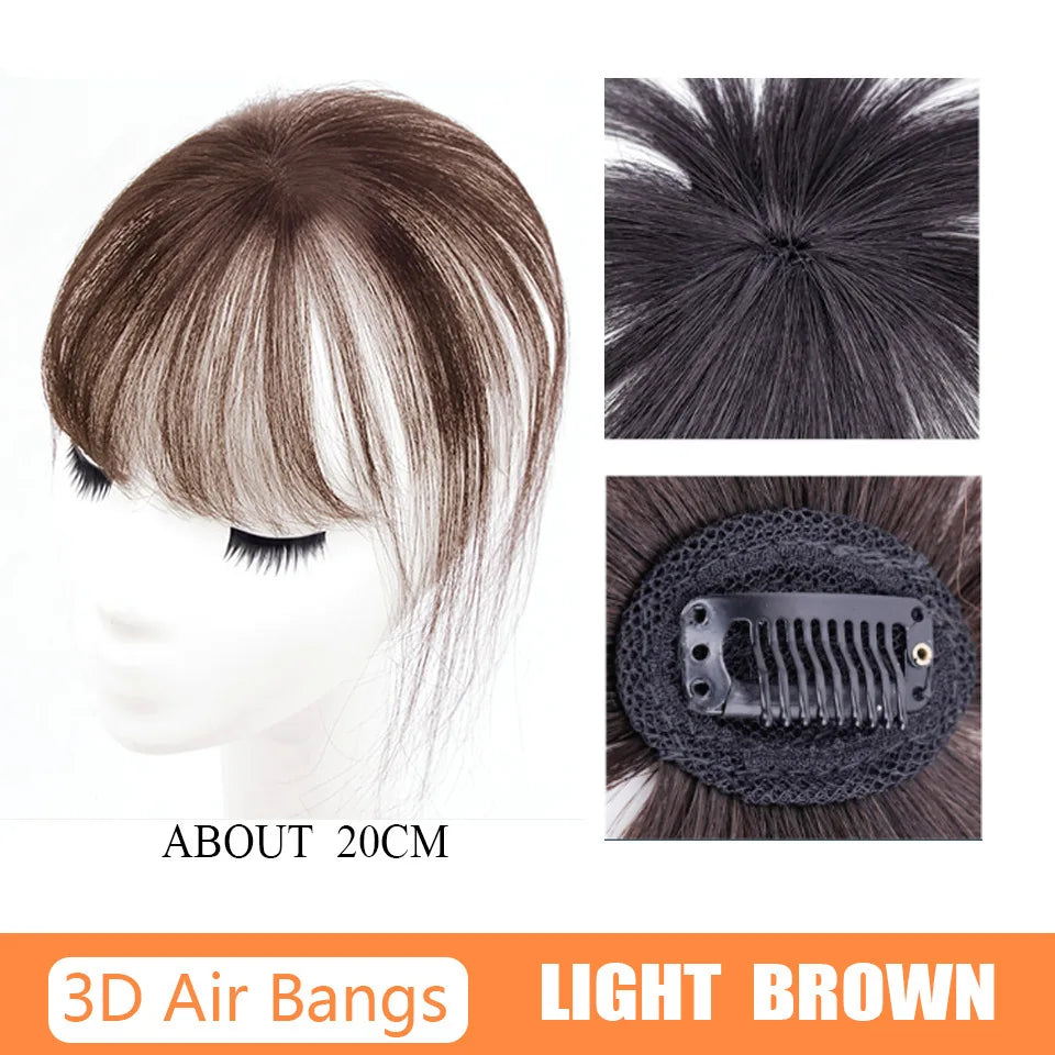 DUTRIEUX Synthetic 3D French bangs wig reissued air bangs  topper wig natural curved simulation bangs for women