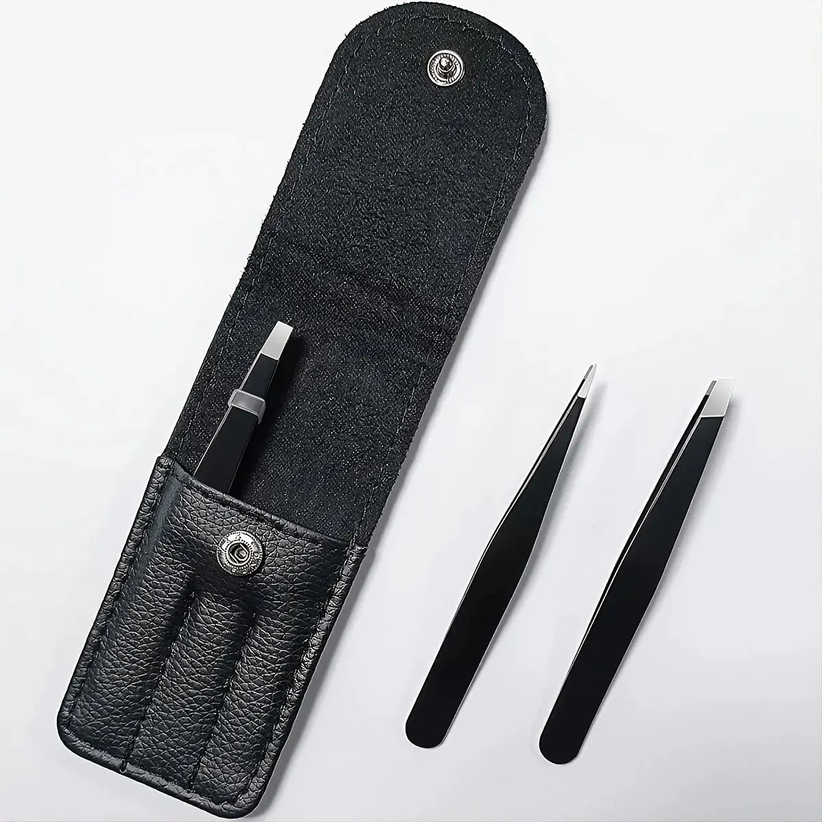 4-in-1 Precision Tweezers Set, Stainless Steel, Multi-Tip, Perfect for Eyebrow & Hair Removal