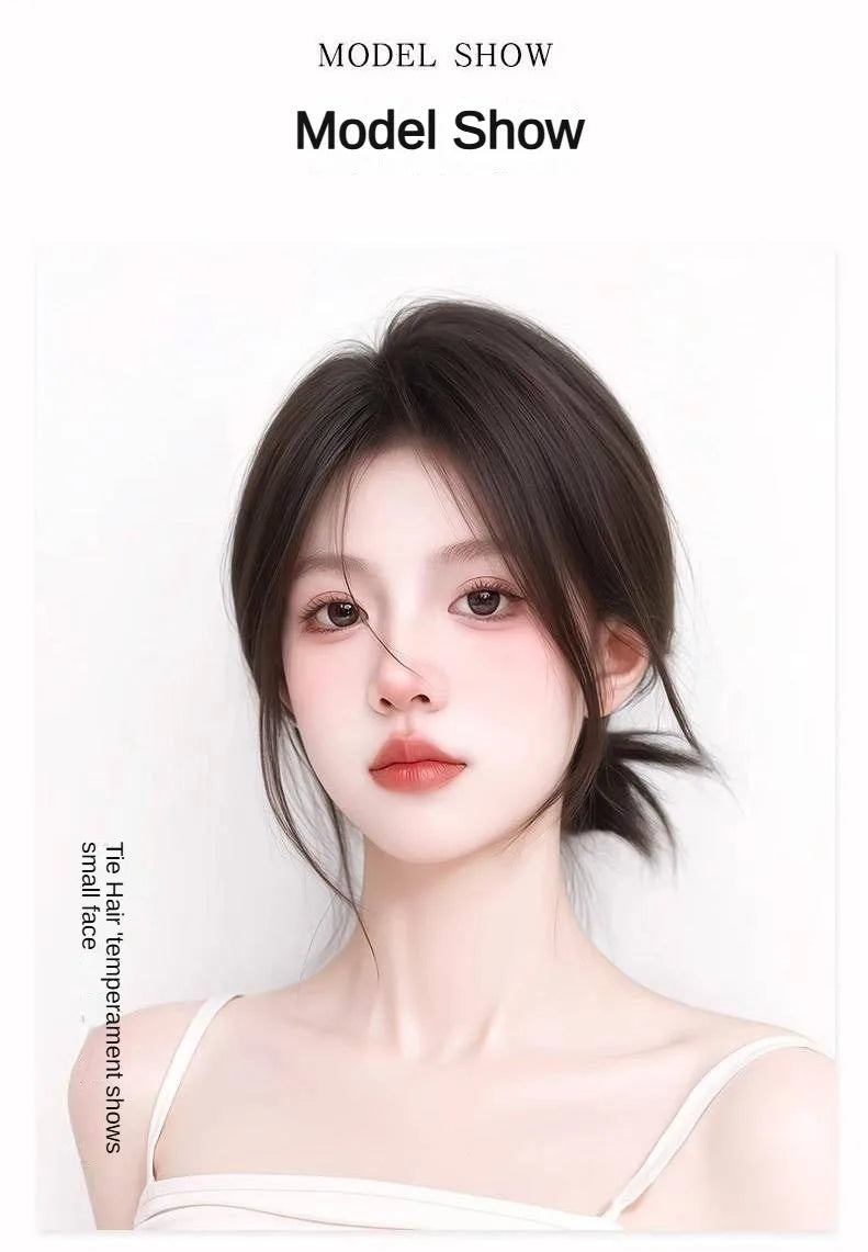 7x11cm Ultra-Thin Mesh Hair Toppers Clip-In Bangs Human Hair Fluffy Volumizing Cover Gray Hair Invisible Natural Women Daily