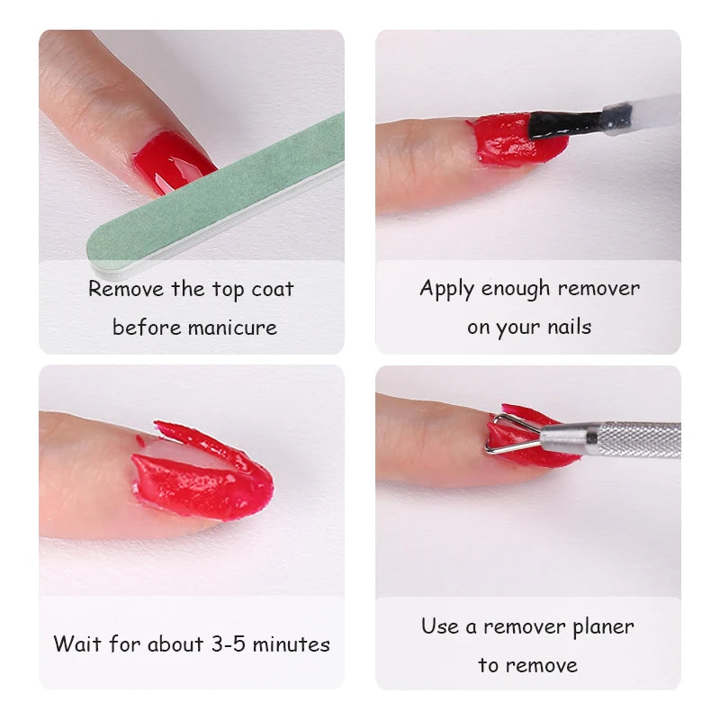 ClouBeaute Nail Gel Polish Remover Quick Easy Polish Magic Remover In 2-3 Minutes No Need Soaking Or Wrapping Nail Art 15ml