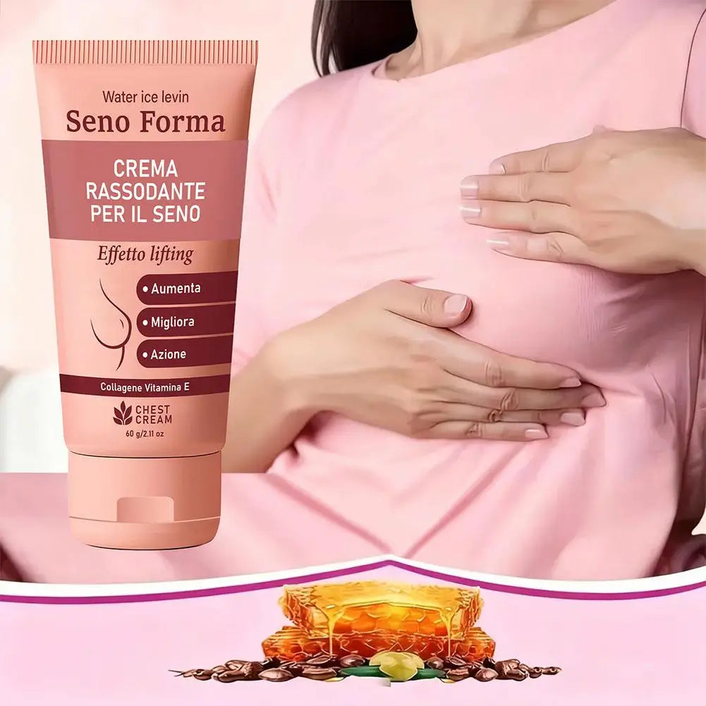 Breast Firming Cream Vitamin E Light Texture, Nourishes/Moisturizes, Collagen/Shea Butter, Boosts Elastic & Smooth Chest Skin