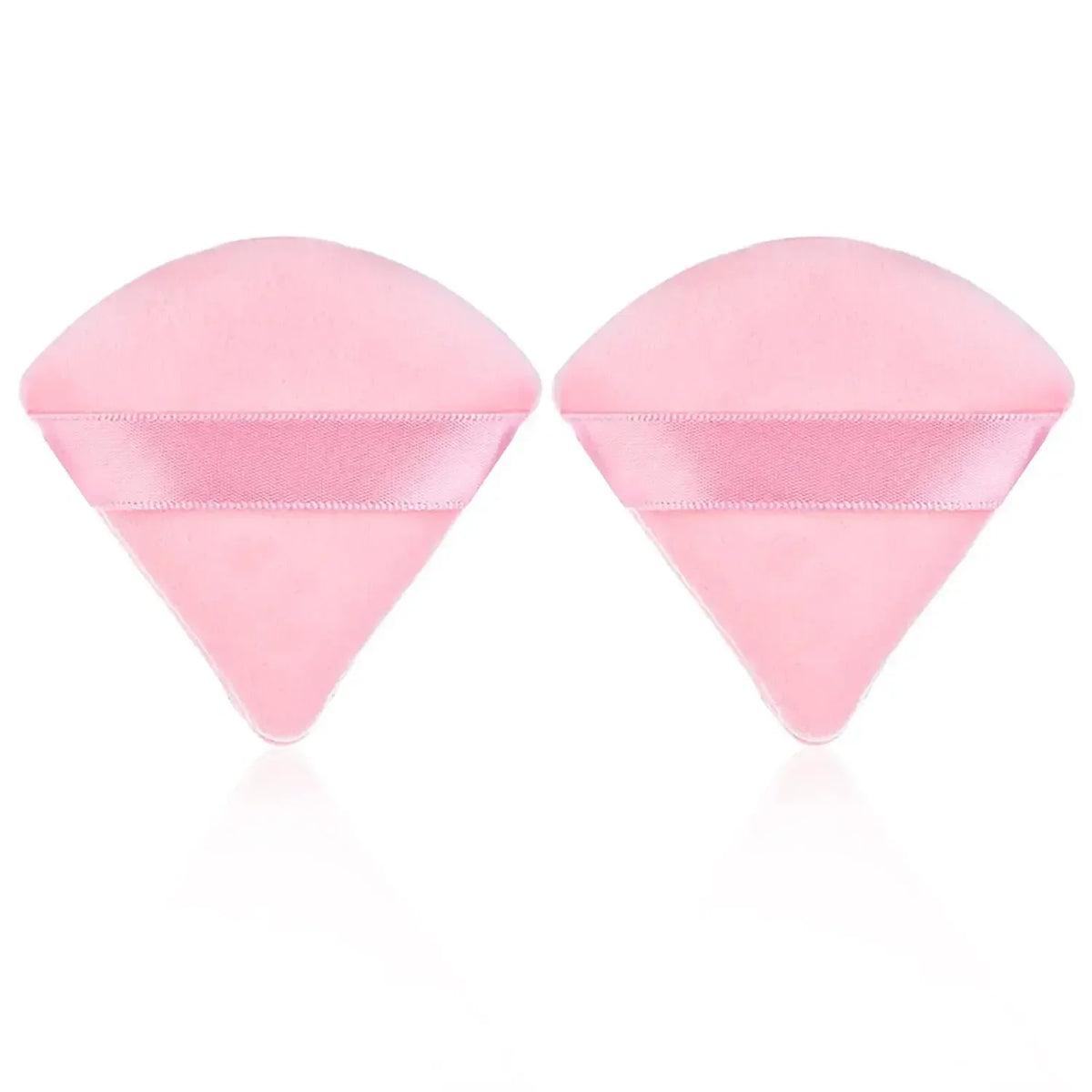 2Pcs Triangle Powder Puff Face Makeup Sponge Soft Velvet Cosmetic Puff Blender Beauty Foundation Sponge Make Up Accessories