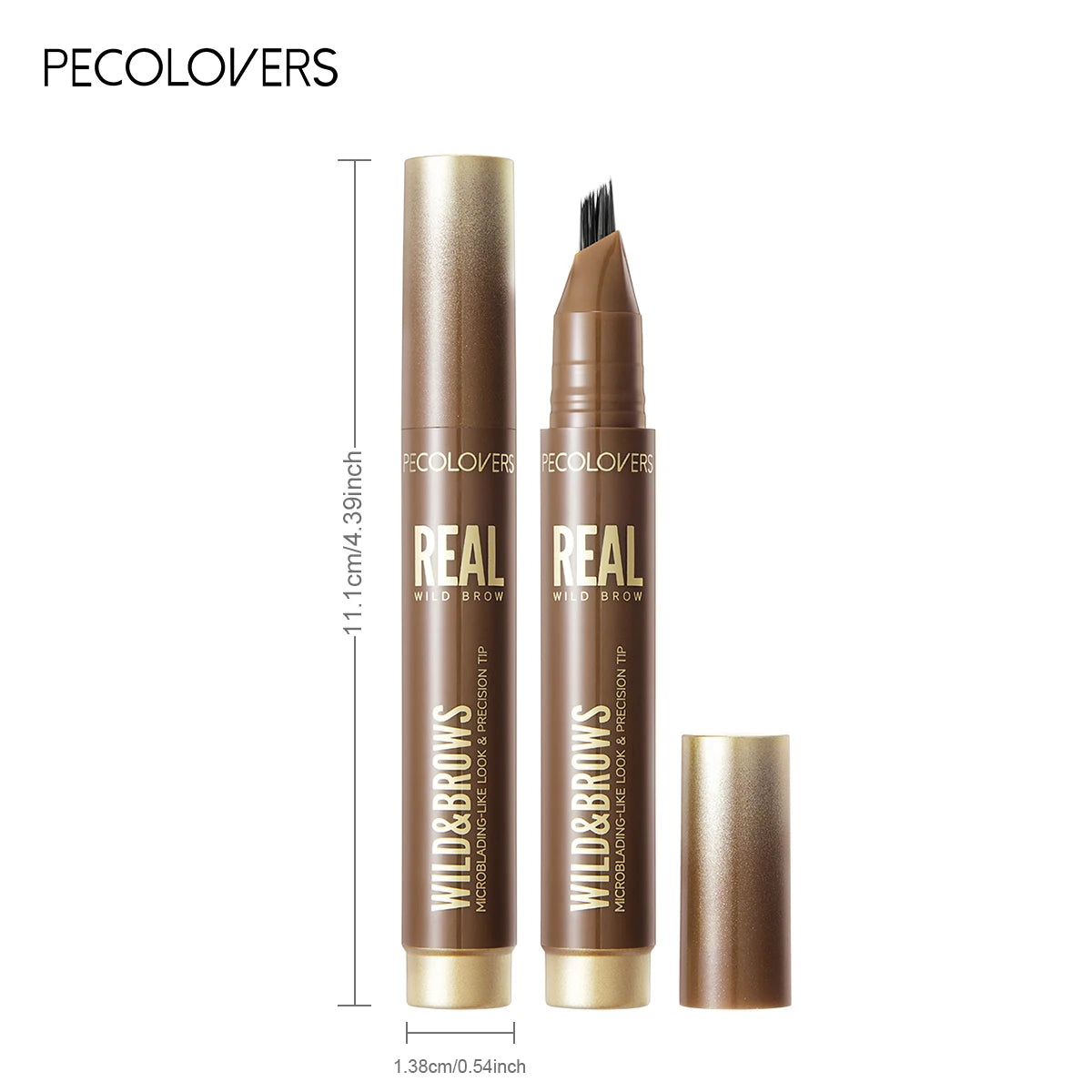 1Pc Waterproof Liquid Eyebrow Pencil,3D Wild Waterproof & Sweatproof Eyebrow Pencil,Perfect Gift for Christmas Makeup