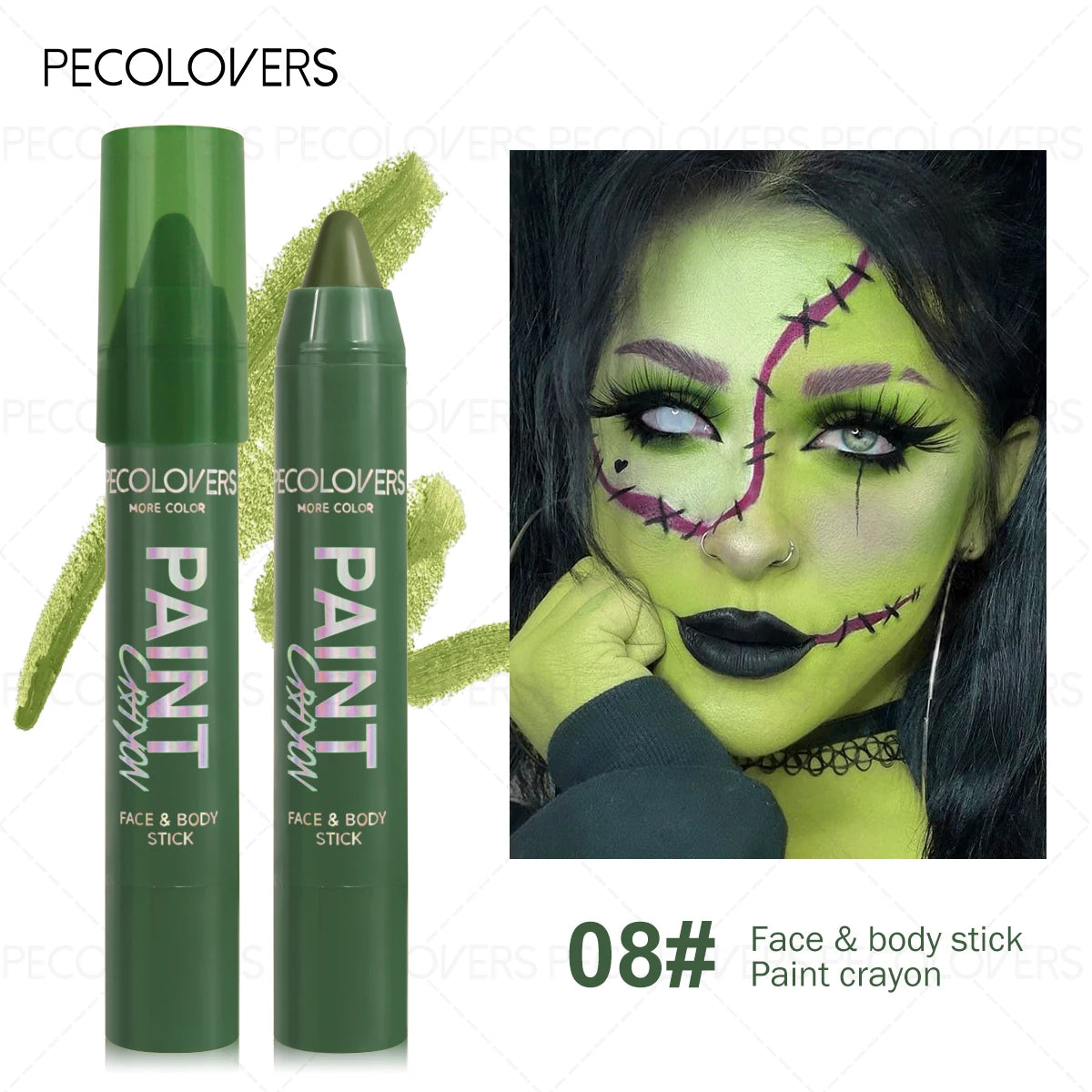 1Pc Body Painting color pen, Halloween Makeup Pen, Cream Like, Waterproof, Easy to Color, Carnival/Mardi Gras/Masquerade