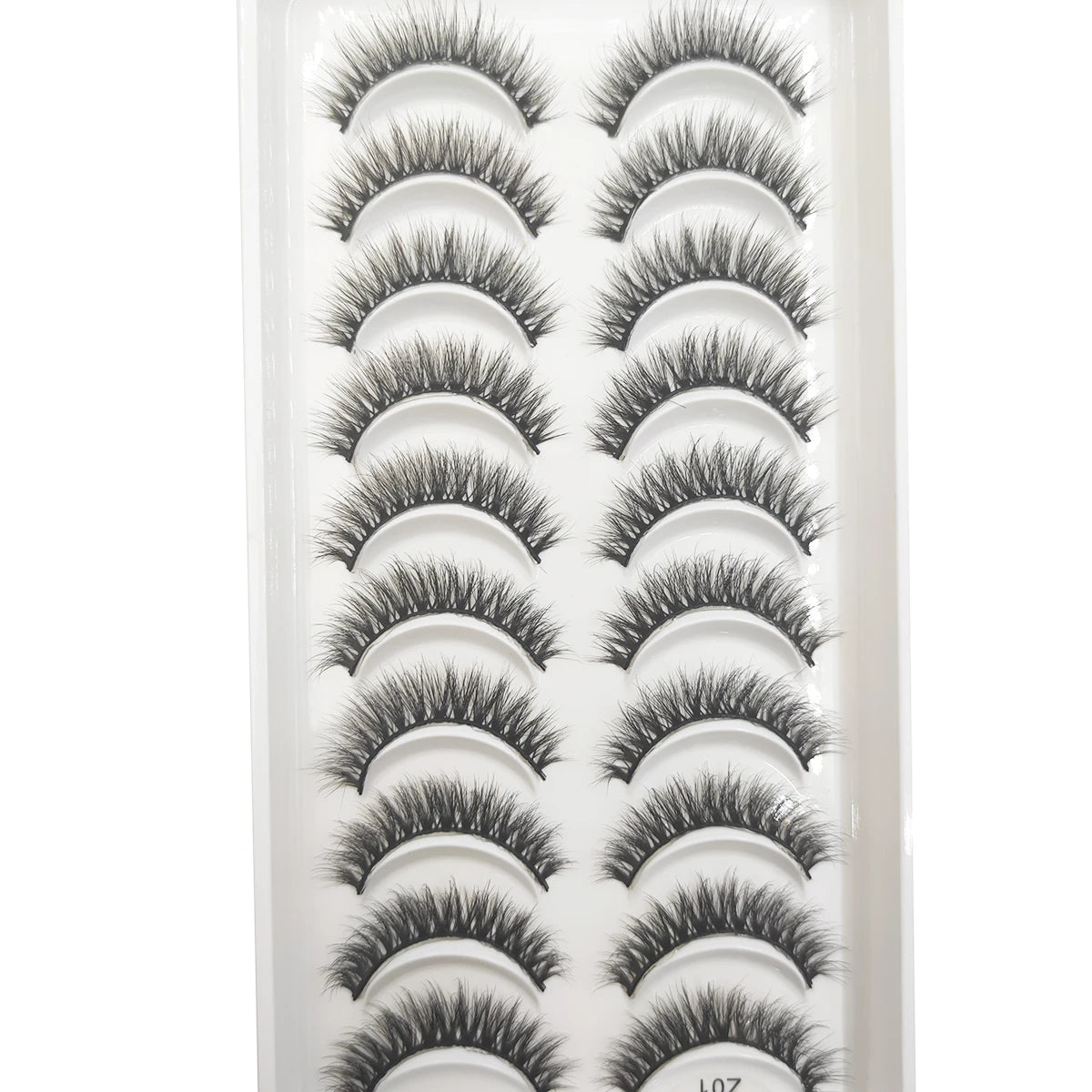 20 Style 10 Pairs Natural 3d Mink Lashes Soft False Eyelashes Cross Messy Dense Eye Lashes Extension Makeup Faux Cils Maquillaje