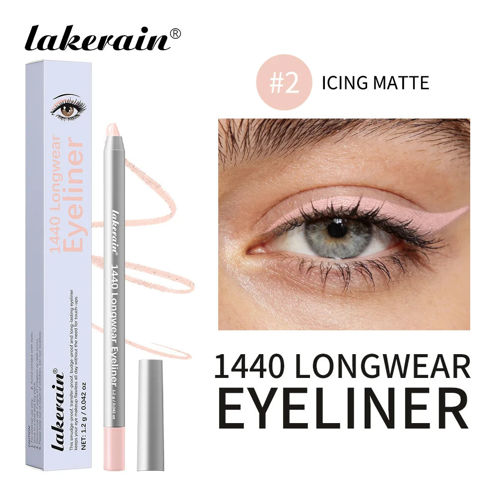 Christmas Cold Tone Eye Makeup Set Gel Glitter Stick Eyeliner Pencil Mascara Waterproof Long Lasting Smudge Proof for Party Gift
