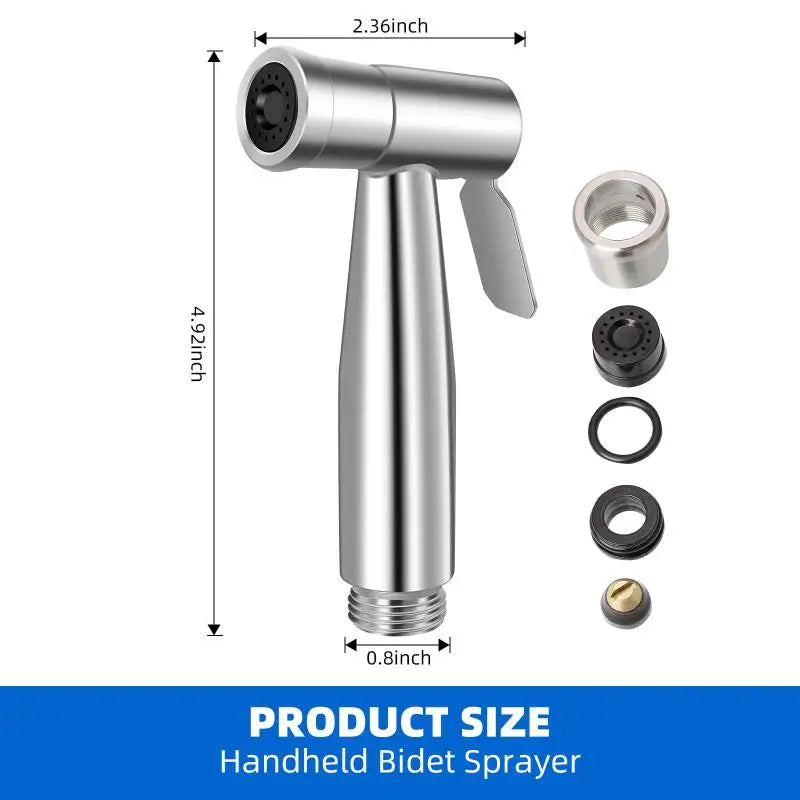 Hot Portable Pressurized Handheld Sprayer Nozzle For Feminine Hygiene Care & Toilet Washing Cleaning Bathroom Accessory