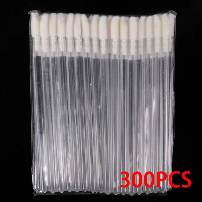 300/500PCS Crystal Lip Brushes Set Lipstick Gloss Wands Applicators For Eyelash Extension Makeup Brush Beauty