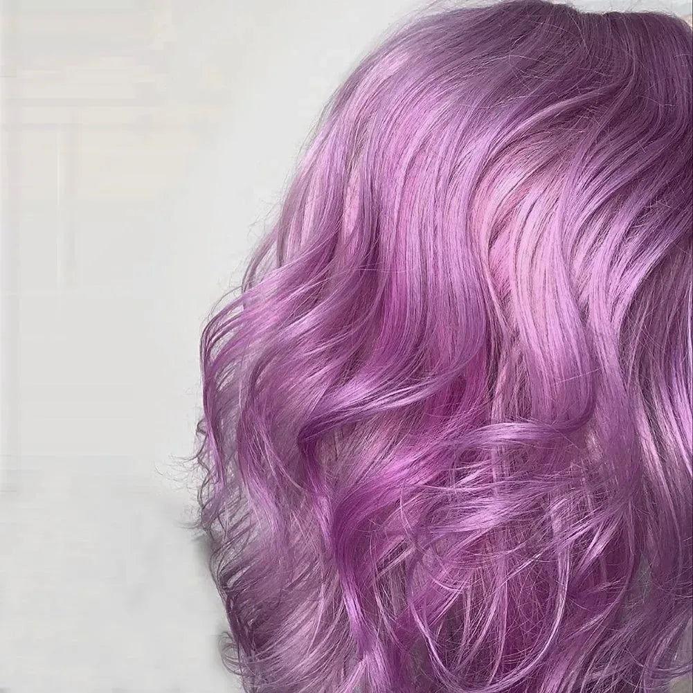 Navy Blue Light Pink Deep Wave Lace Front Wigs Free Part Long Curl Wavy Heat Fiber Synthetic Wig Makeup Cosplay Black Women Use