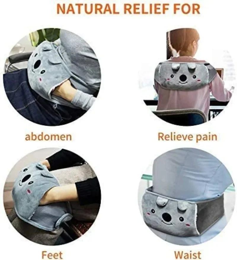 Portable Water Filled Hot Water Bag Belt Winter Hand and Waist Warmer for Women Travel Home Office Cozy Heat Relief