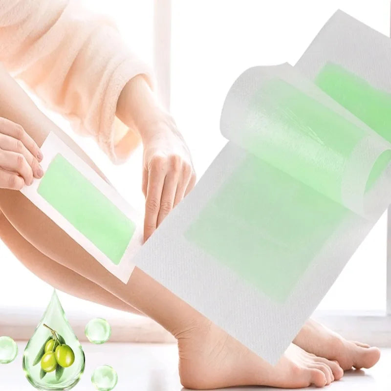 Honey Depilatory Wax Strips Double-sided Non-woven Fabric Wax Paper Full Body Hair Remover for Leg Armpit Bikini Arm Gentle