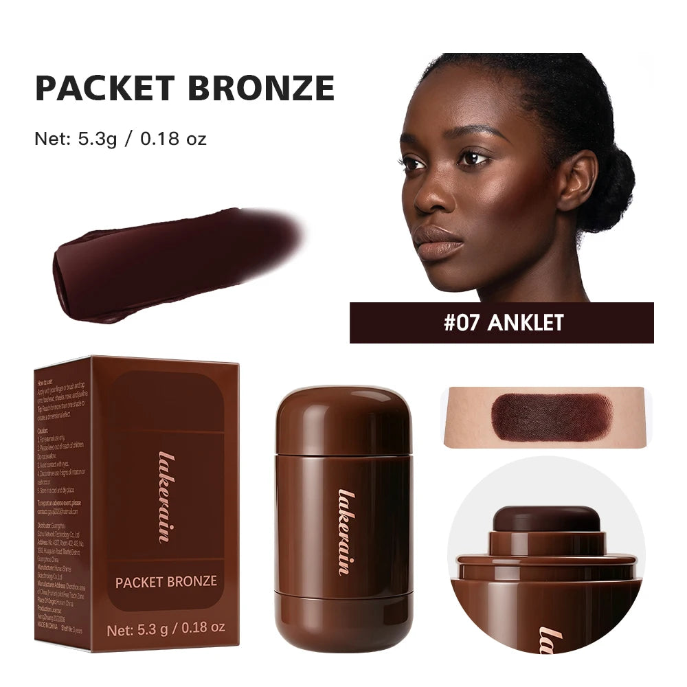 Cream Bronzer Stick Portable Creamy Light Non Sticky Texture Easy Blend For Face Contour Shaping Bronzing Makeup