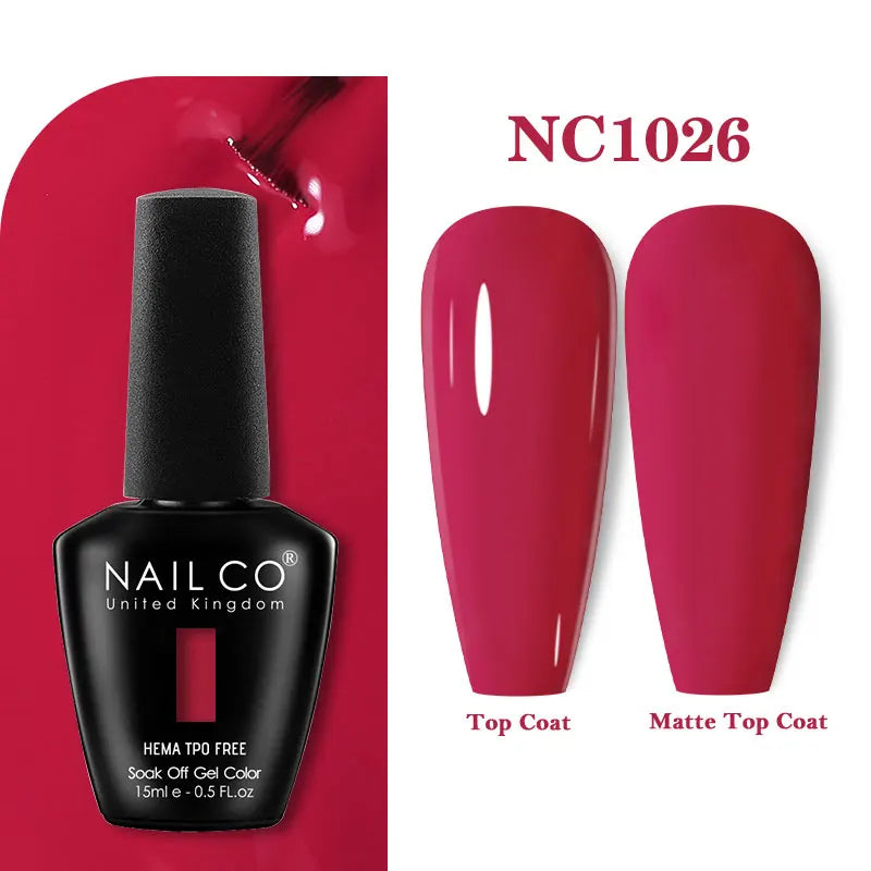 NAILCO 15ml TPO-Free Nail Gel Polish Vernis Semi Permanent Nails Art Manicure Design Hybrid Remover Gel Top Coat Ongle Gel UV